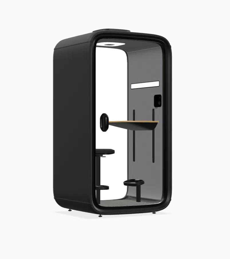 Framery One Essentials soundproof phone booth black side